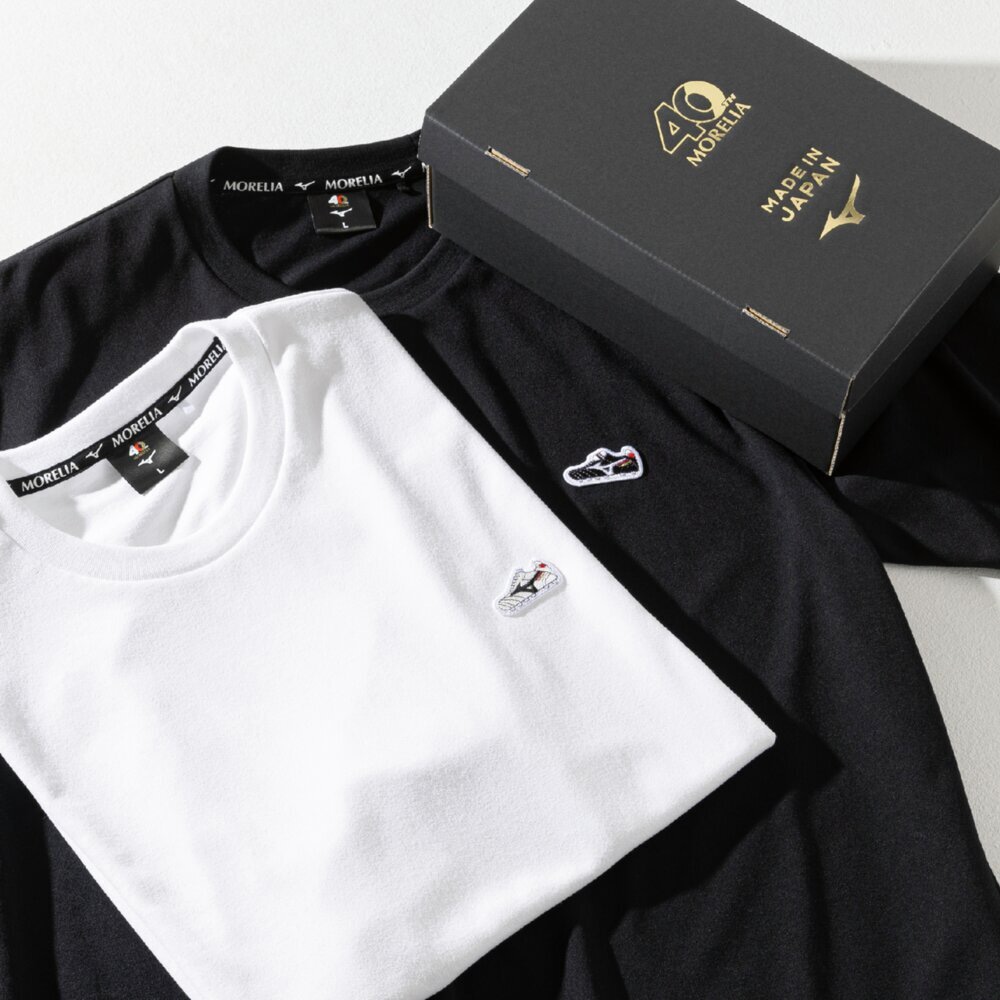 MORELIA 2 PIECES TEE SET UNISEX Black / White hi-res  I Mizuno Sport MORELIA 2 PIECES TEE SET UNISEX Black / White
