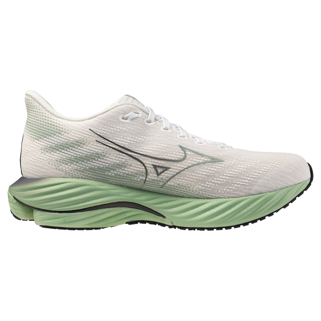WAVE RIDER 28 UNISEX MIZUNO Snow White / Frosty Green / Black