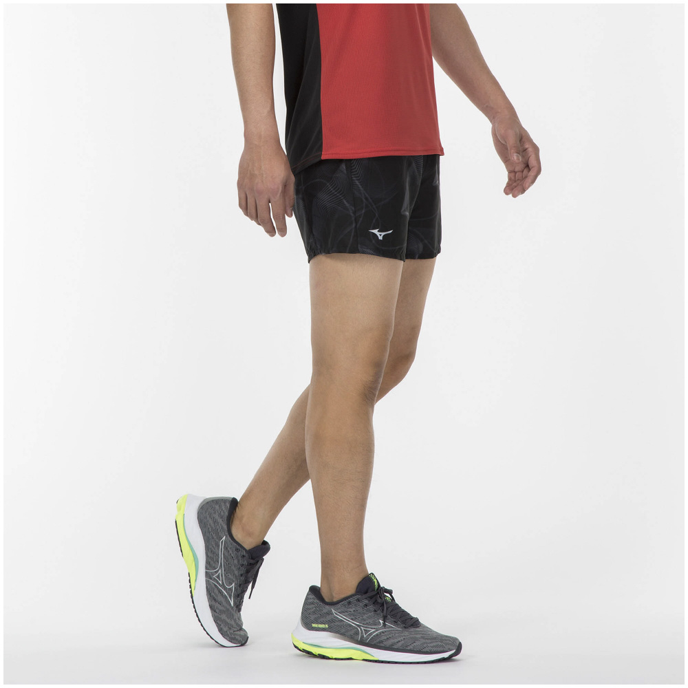 MULTI POCKET SHORTS GRAPHIC UNISEX (SLIM FIT) Black
