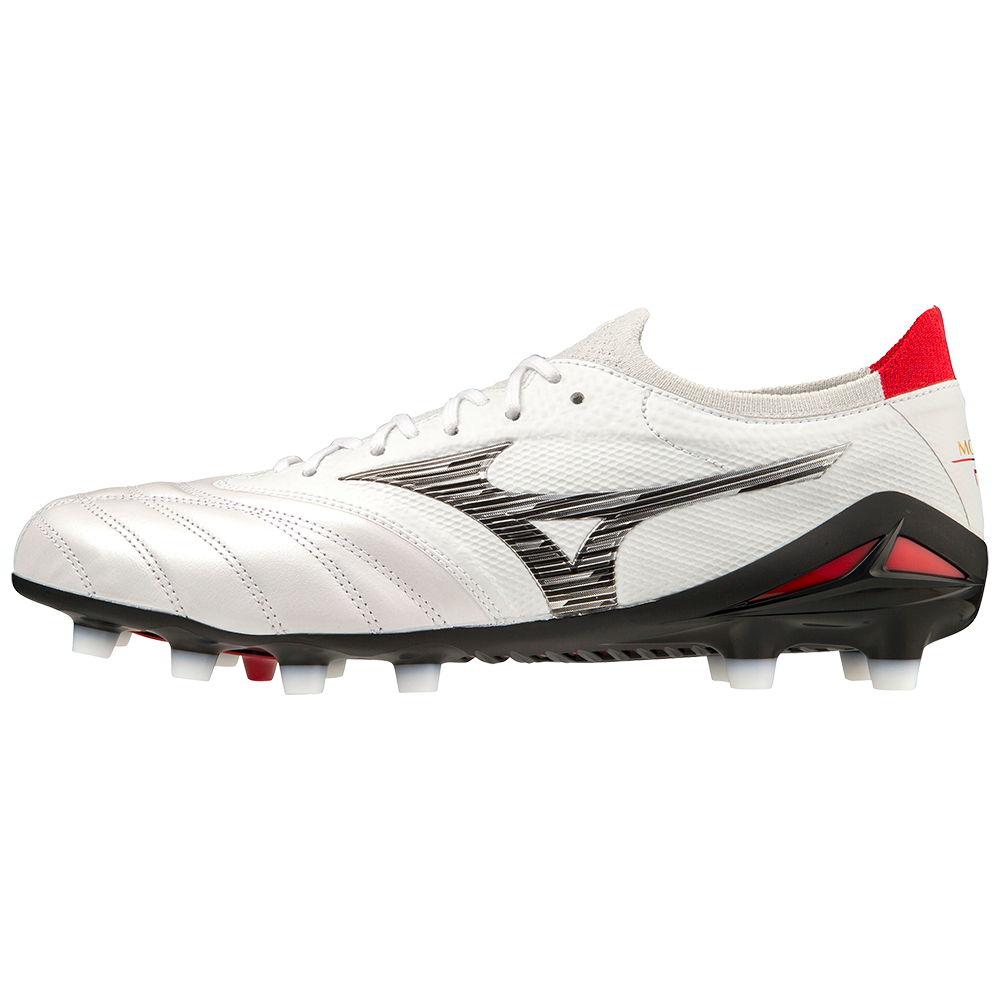 Mizuno morelia neo black red top