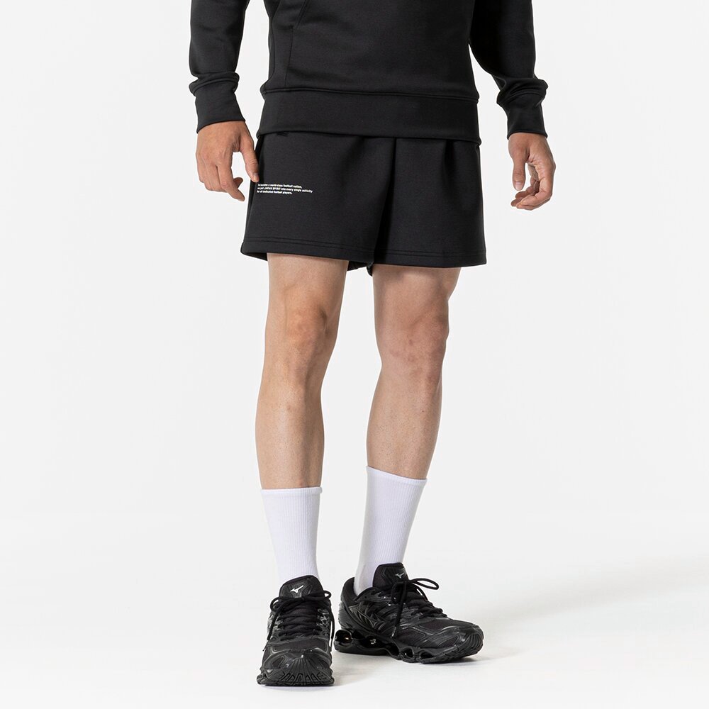 STRETCH SWEAT SHORTS UNISEX Black