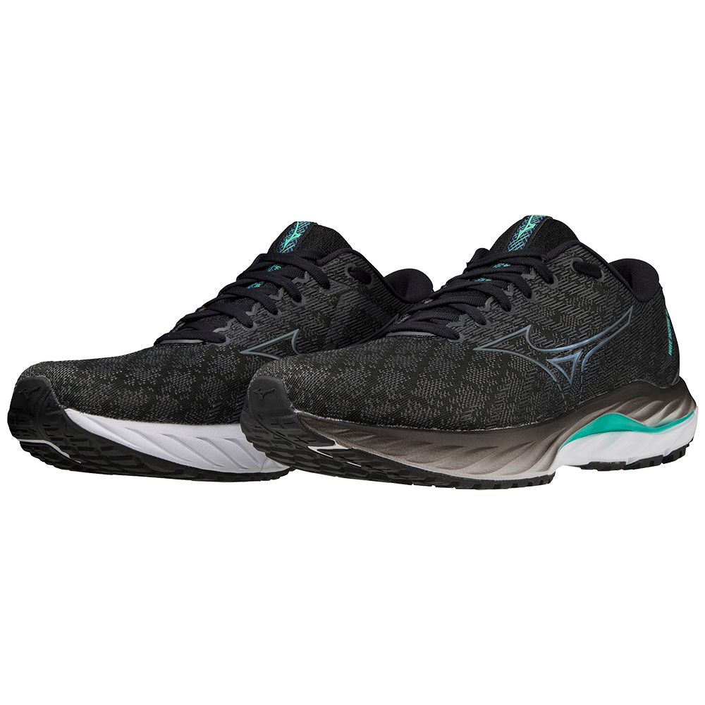 WAVE INSPIRE 19 2E WIDE MEN Black / Metallic Gray / Biscay Green