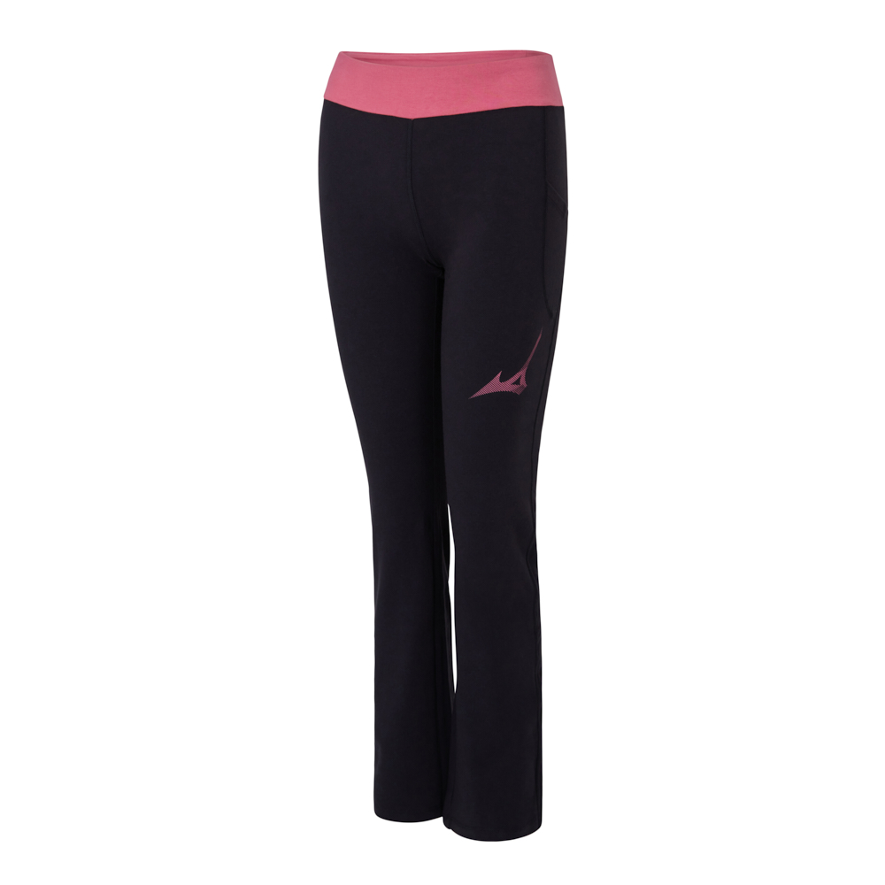 STRETCHY YOGA LONG PANTS WOMEN Black / Rose
