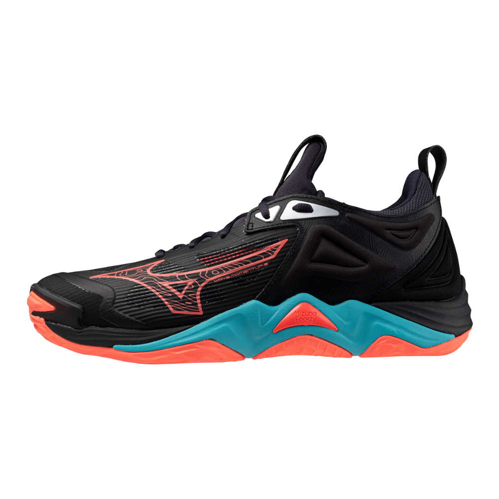 WAVE MOMENTUM 3 UNISEX Black / Neon Flame / Peacock Blue