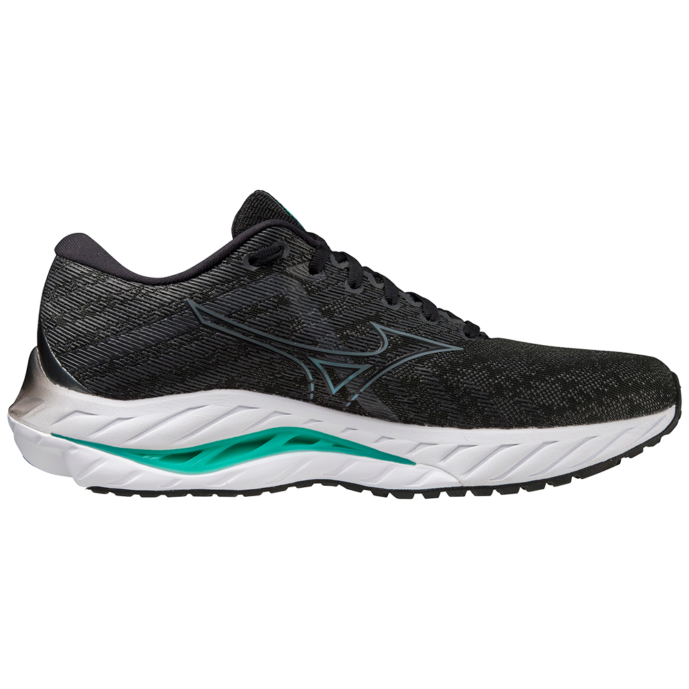 WAVE INSPIRE 19 2E WIDE MEN Black / Metallic Gray / Biscay Green