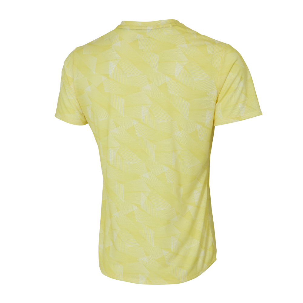 FULL GRAPHIC PRINT RUNNING TEE MEN Blazing Yellow
