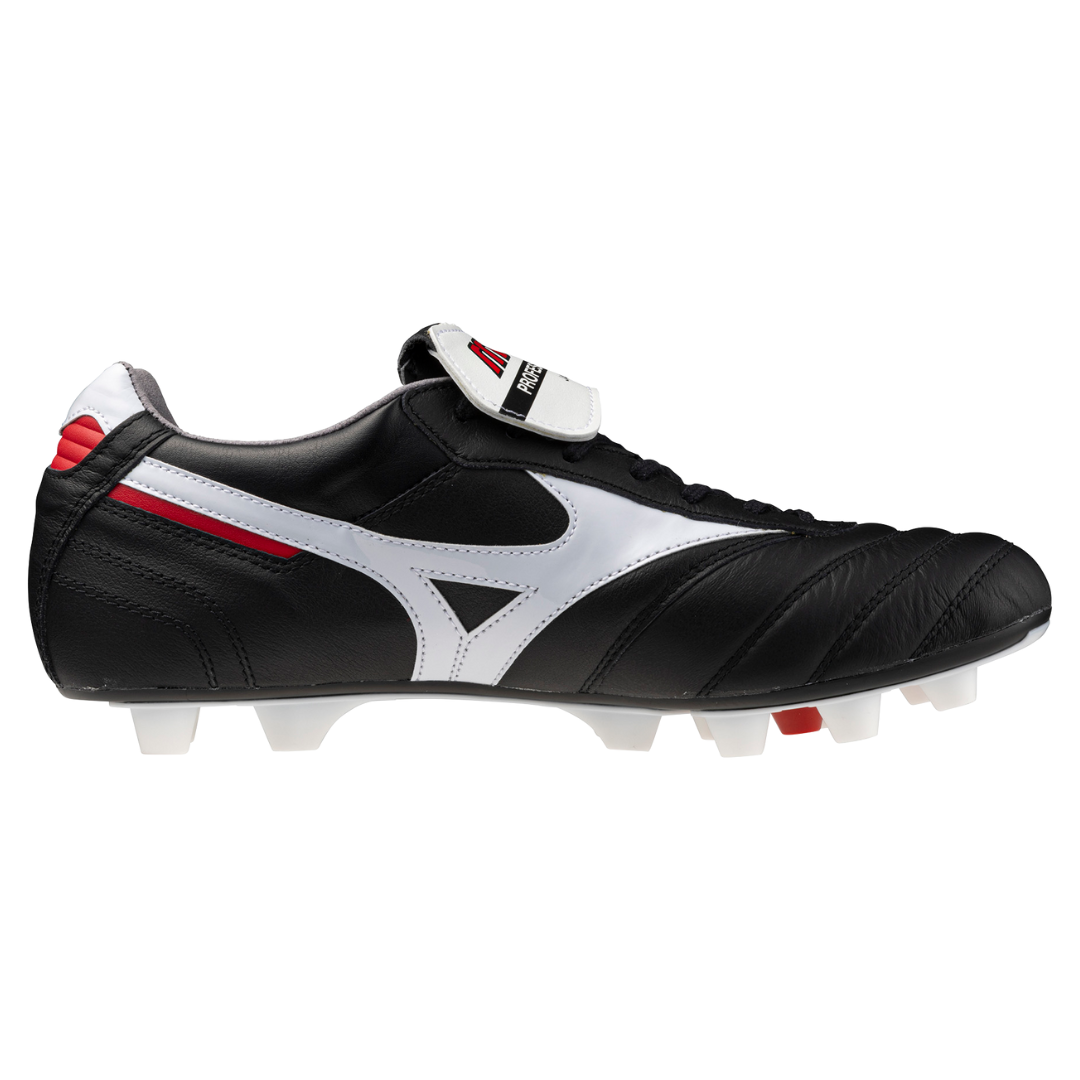 MORELIA II JAPAN (FLAP TONGUE) Black / White / Chinese Red