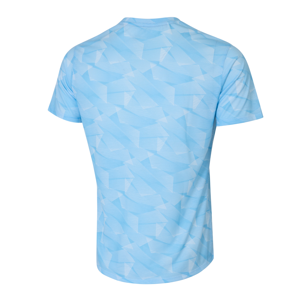 FULL GRAPHIC PRINT RUNNING TEE MEN Illusion Blue