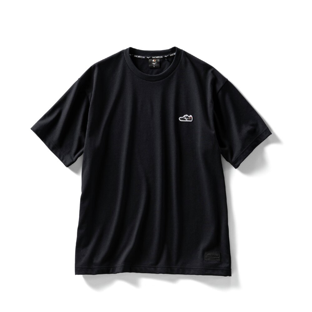 MORELIA 2 PIECES TEE SET UNISEX Black / White hi-res  I Mizuno Sport MORELIA 2 PIECES TEE SET UNISEX Black / White