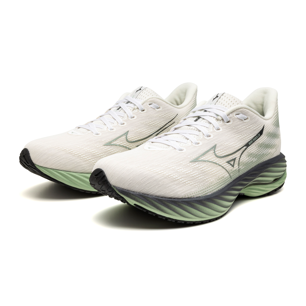 WAVE RIDER 28 UNISEX MIZUNO Snow White / Frosty Green / Black