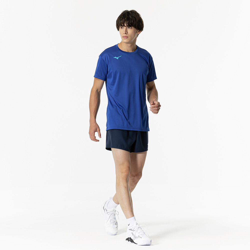 BASIC PLAIN TEE (SHORT SLEEVE) UNISEX Surf Blue / Jet Blue
