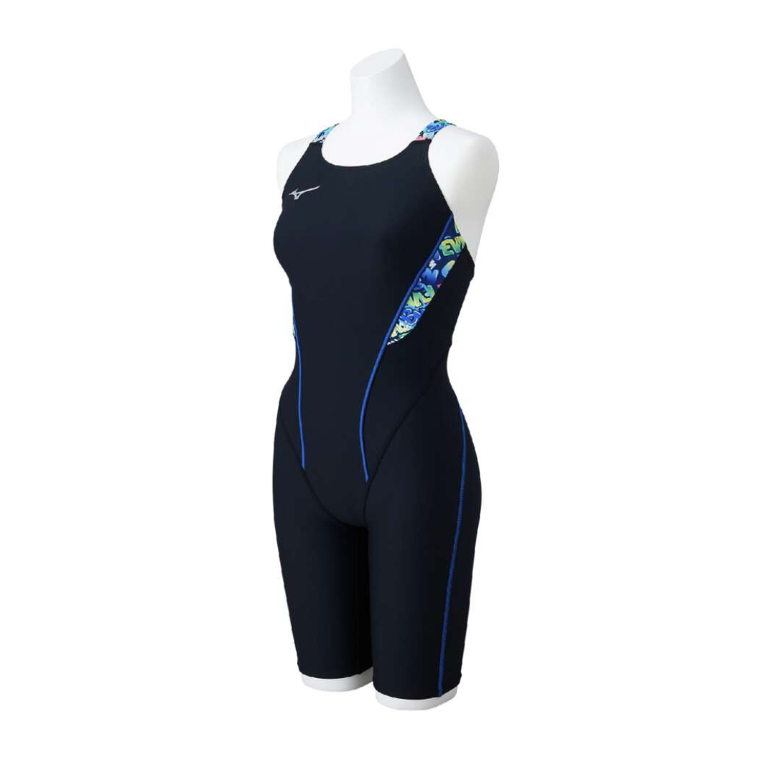 EXER SUITS HALF SUIT FOR SWIMMING PRACTICE WOMEN Black / Blue