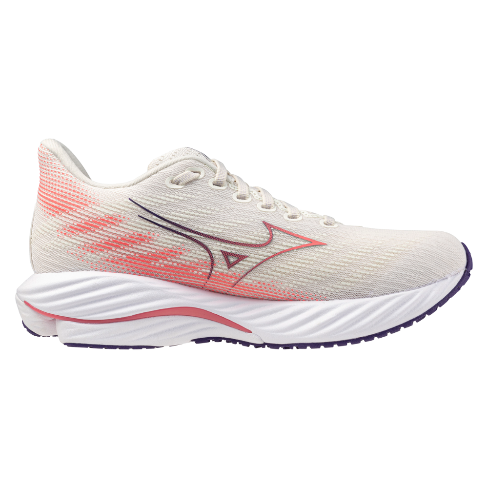 WAVE RIDER 28 WOMEN MIZUNO Snow White / Camellia Rose / Vintage Indigo