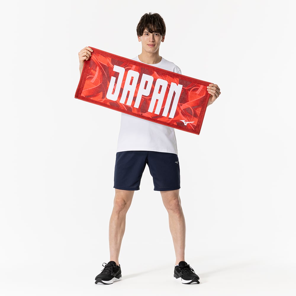 JAPAN FACE TOWEL Red