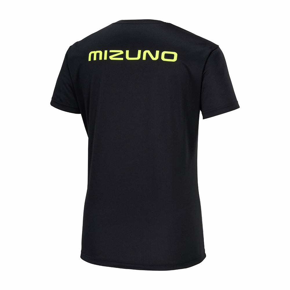 BASIC PLAIN TEE (SHORT SLEEVE) UNISEX Black / Safety Yellow