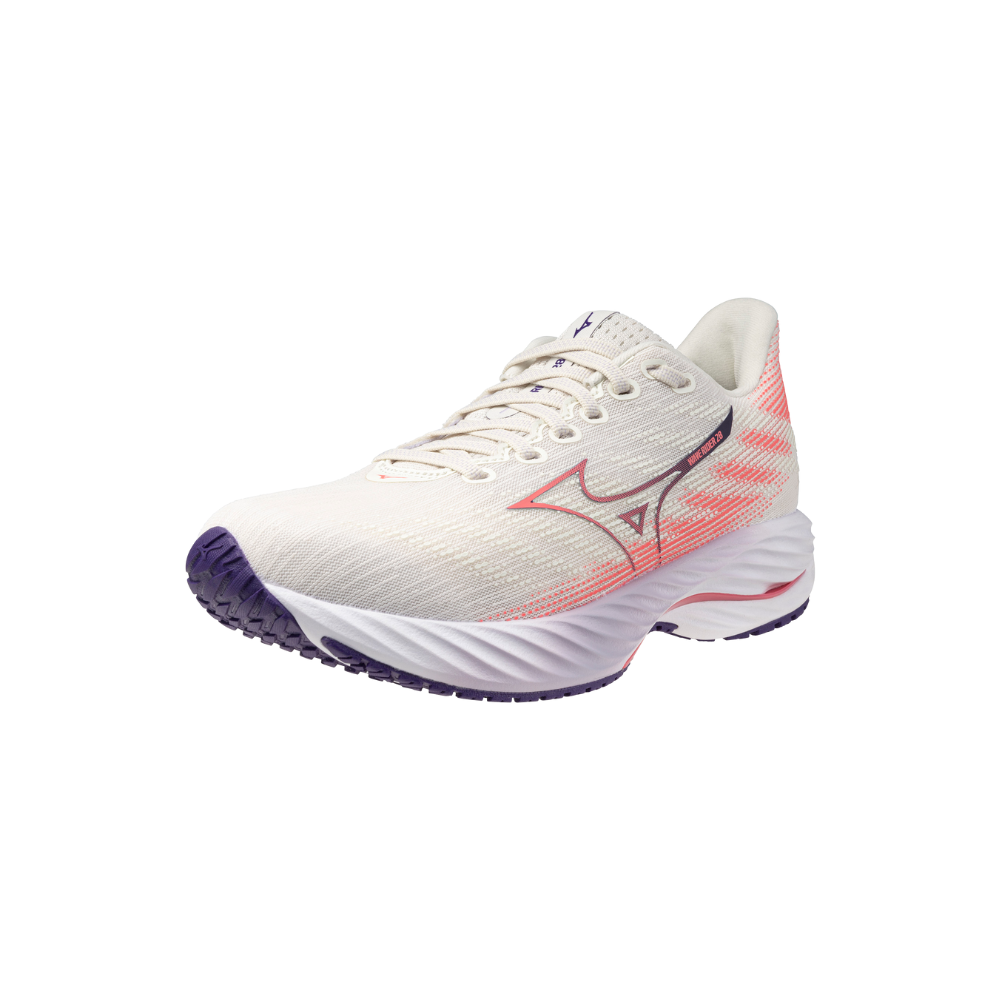 WAVE RIDER 28 WOMEN MIZUNO Snow White / Camellia Rose / Vintage Indigo