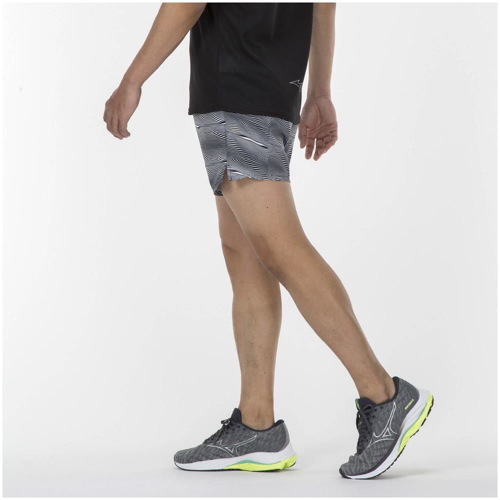 MULTI POCKET SHORTS GRAPHIC UNISEX (SLIM FIT) Black / White