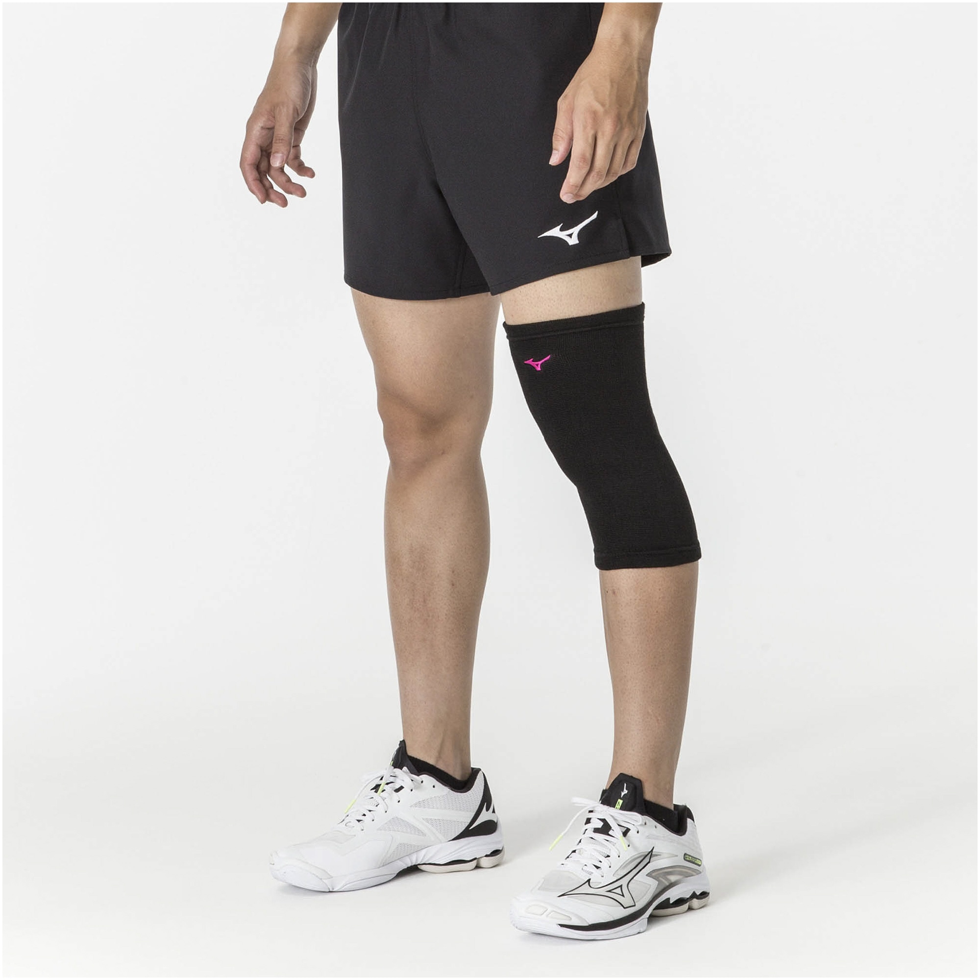 VOLLEYBALL KNEE SUPPORTER UNISEX (1 PC) Black / Berry Pink