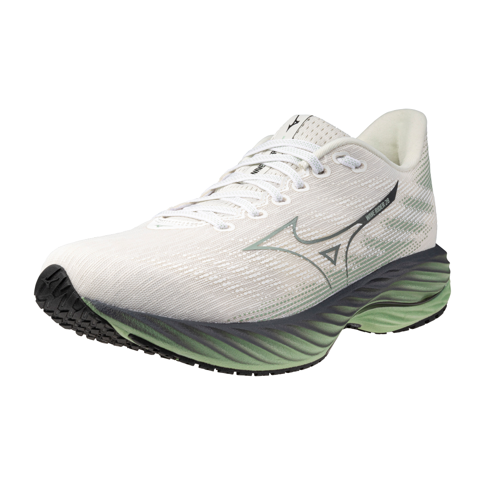 WAVE RIDER 28 UNISEX MIZUNO Snow White / Frosty Green / Black