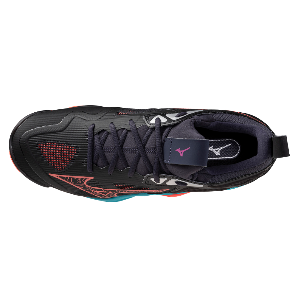 WAVE MOMENTUM 3 UNISEX Black / Neon Flame / Peacock Blue