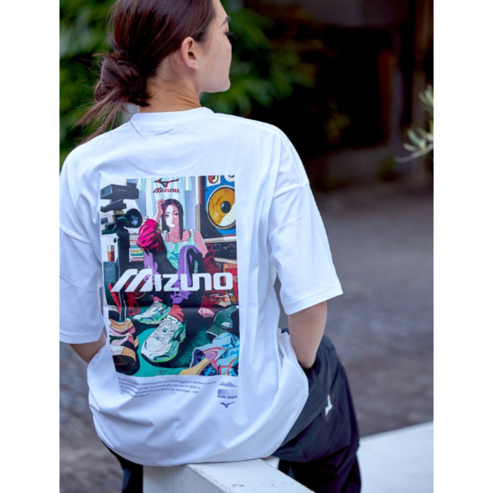 SHORT SLEEVE BACK GRAPHIC TEE UNISEX White