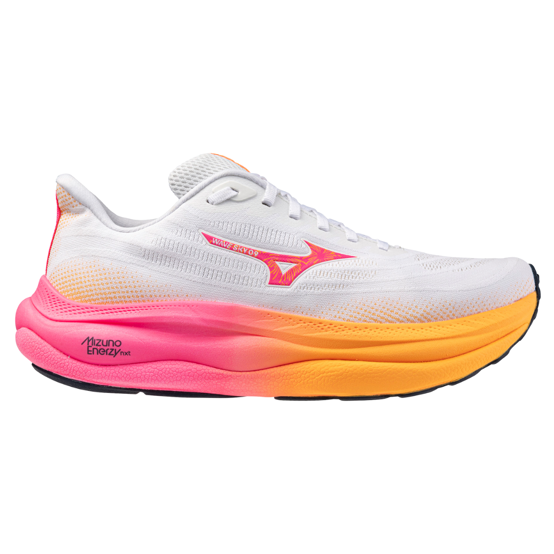 WAVE SKY 9 UNISEX White / Tang Orange / Pink Tetra