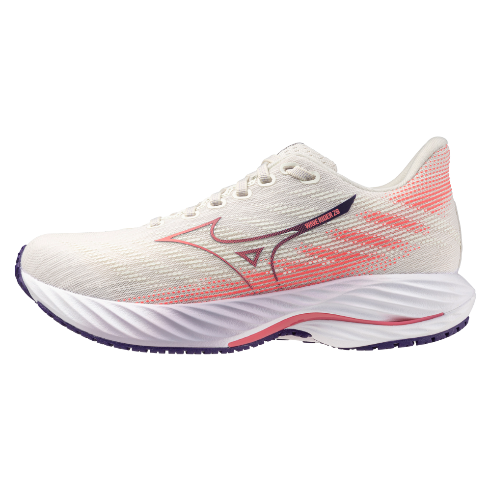 WAVE RIDER 28 WOMEN MIZUNO Snow White / Camellia Rose / Vintage Indigo
