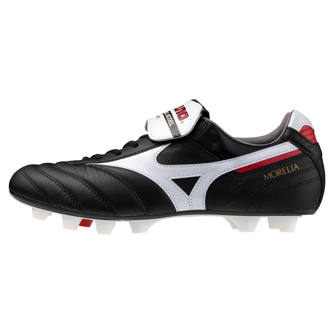 MORELIA II JAPAN (FLAP TONGUE) Black / White / Chinese Red