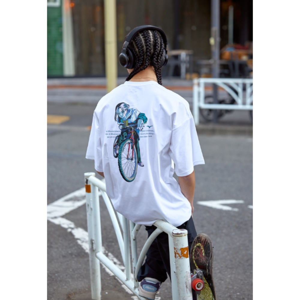 SHORT SLEEVE MIZUNO TEE UNISEX White