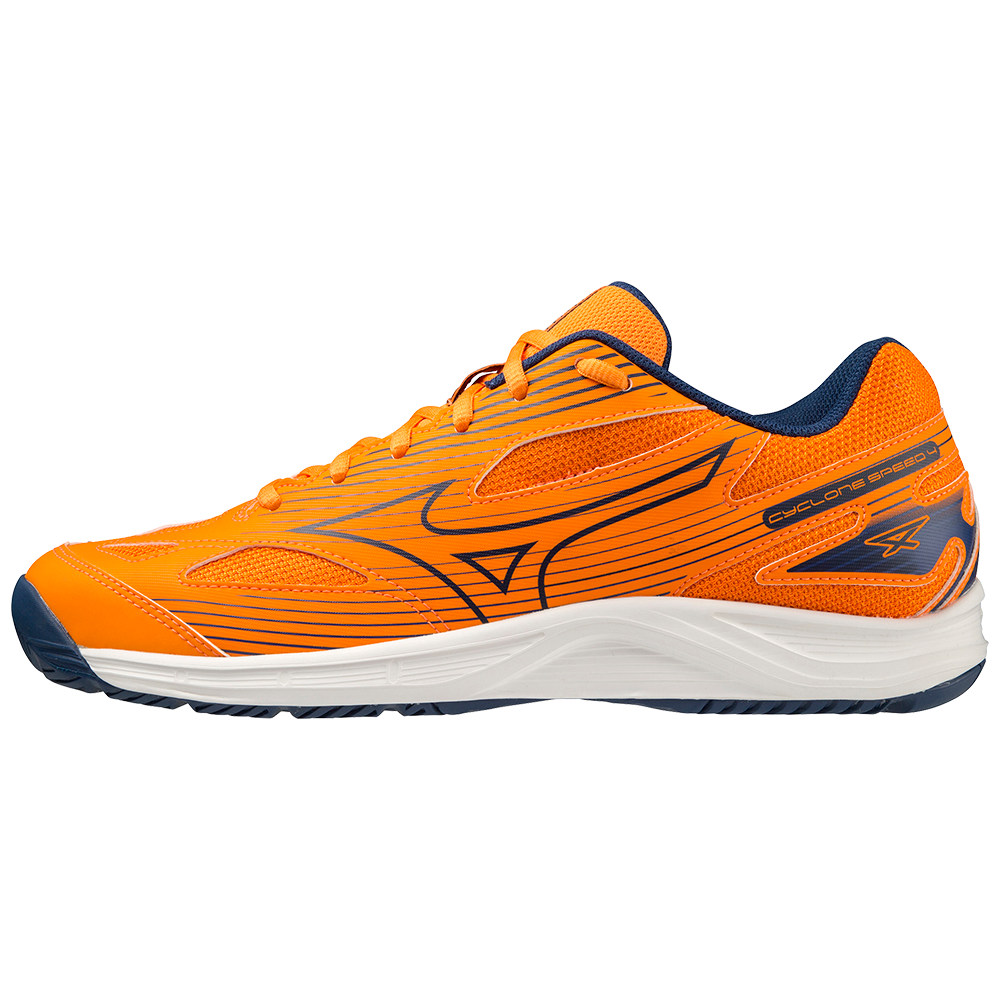 CYCLONE SPEED 4 UNISEX Vibrant Orange / Estate Blue / White